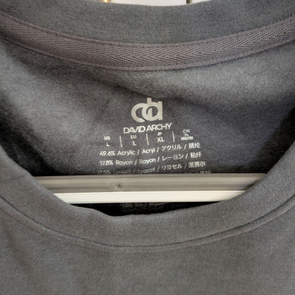 Men's Gray Long Sleeve Shirt - Picture 3 of 3